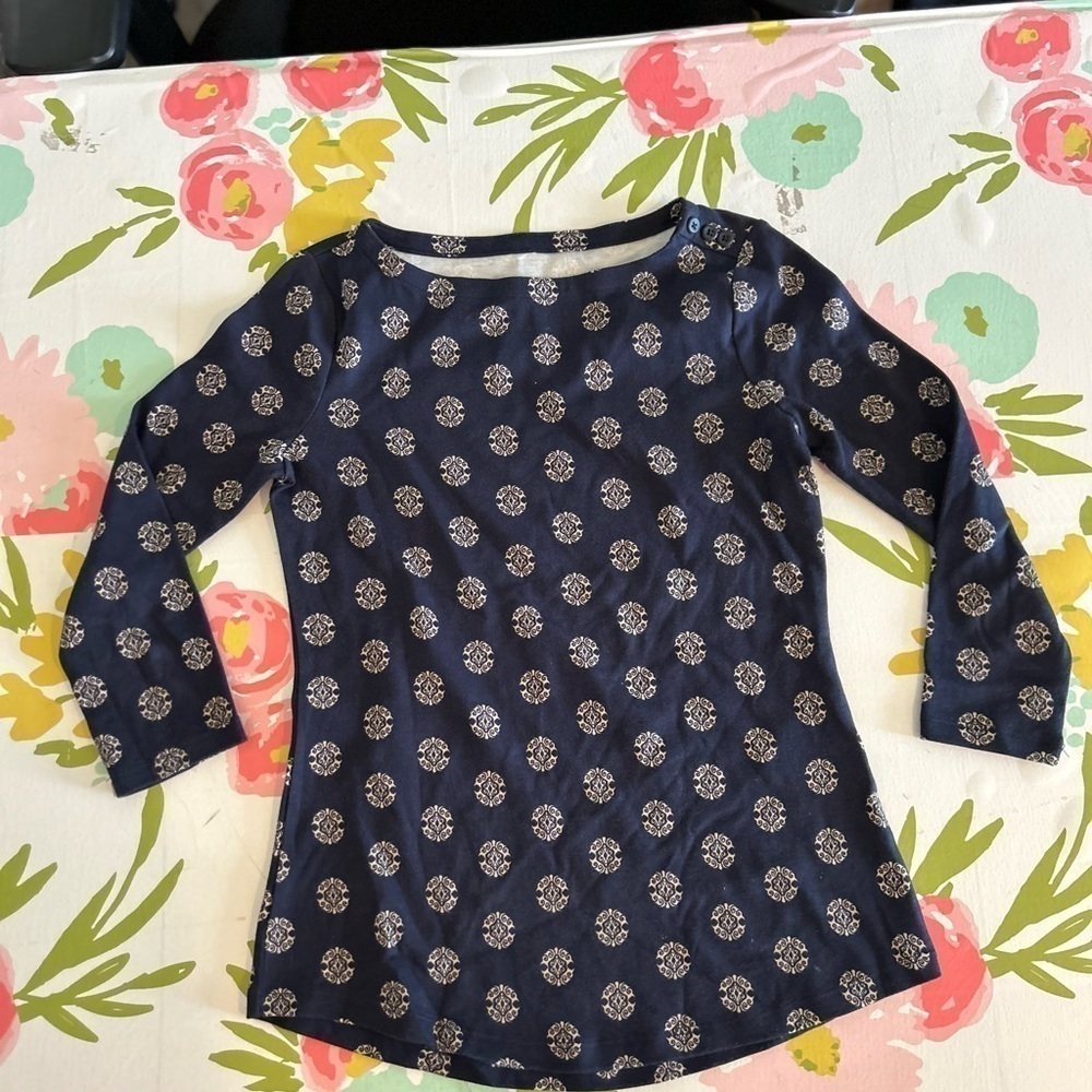 Charter club 100% Sepima cotton boatneck